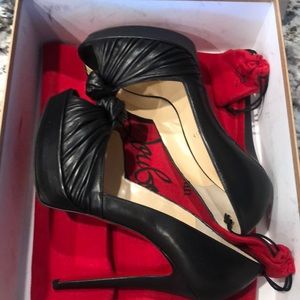 Christian Louboutin black Sparkle shoes